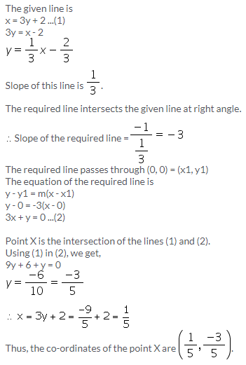 Selina Concise Mathematics Class 10 ICSE Solutions Equation of a Line - 109