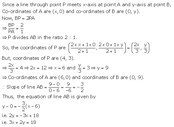 Selina Concise Mathematics Class 10 ICSE Solutions Equation of a Line - 133