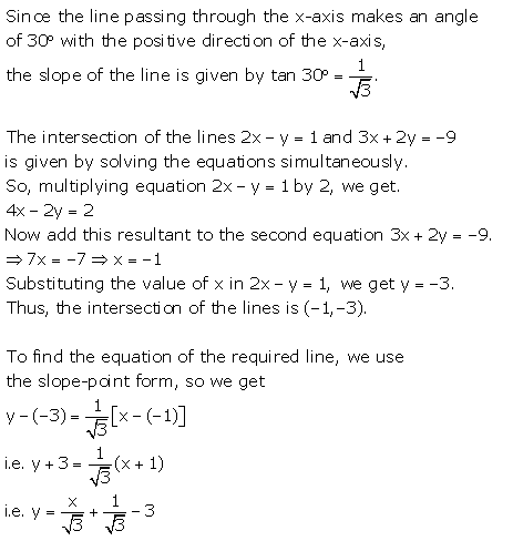 Selina Concise Mathematics Class 10 ICSE Solutions Equation of a Line - 134