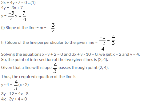 Selina Concise Mathematics Class 10 ICSE Solutions Equation of a Line - 151
