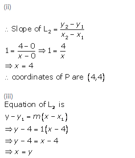 Selina Concise Mathematics Class 10 ICSE Solutions Equation of a Line - 155