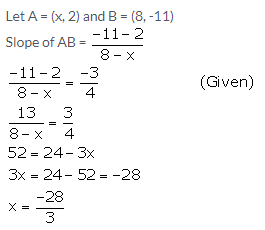 Selina Concise Mathematics Class 10 ICSE Solutions Equation of a Line - 27