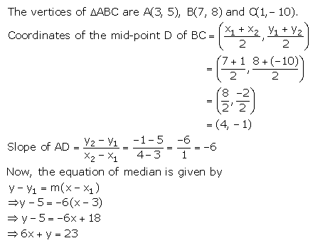 Selina Concise Mathematics Class 10 ICSE Solutions Equation of a Line - 52