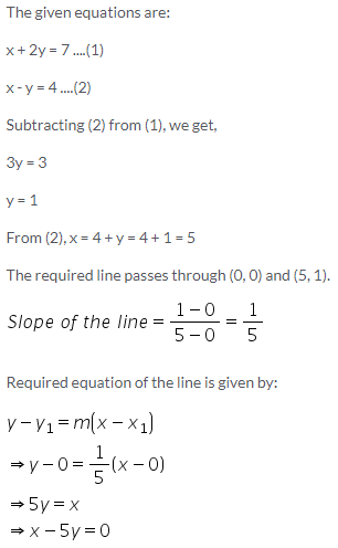 Selina Concise Mathematics Class 10 ICSE Solutions Equation of a Line - 55