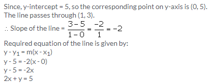 Selina Concise Mathematics Class 10 ICSE Solutions Equation of a Line - 62