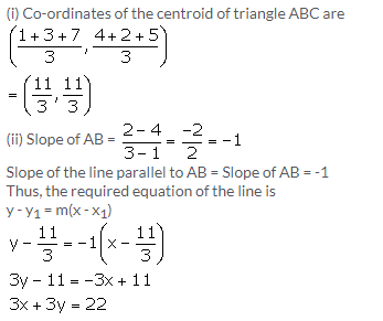 Selina Concise Mathematics Class 10 ICSE Solutions Equation of a Line - 68