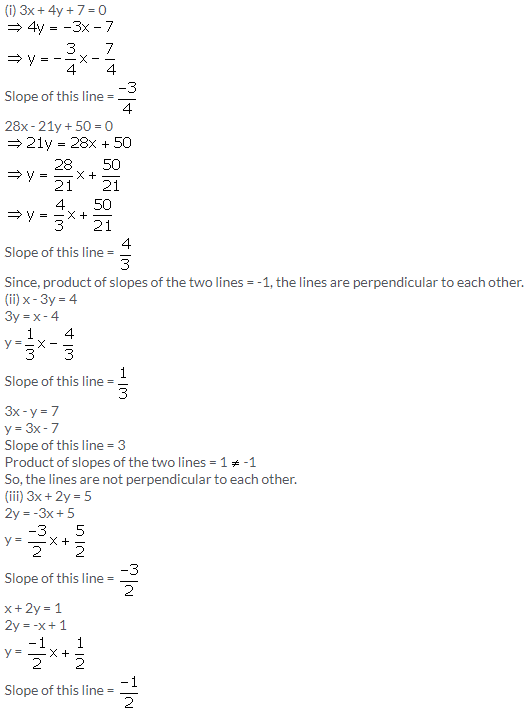 Selina Concise Mathematics Class 10 ICSE Solutions Equation of a Line - 72