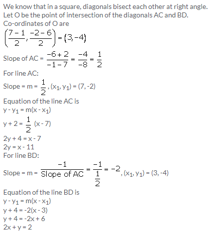 Selina Concise Mathematics Class 10 ICSE Solutions Equation of a Line - 91