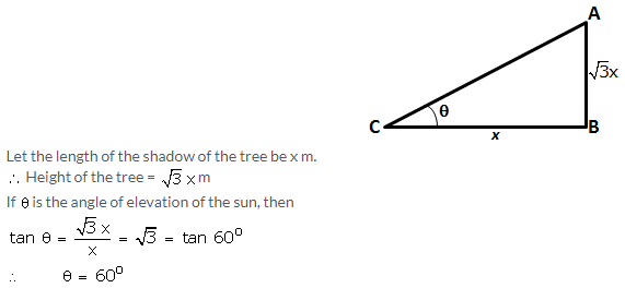 Selina Concise Mathematics Class 10 ICSE Solutions Heights and Distances image - 1