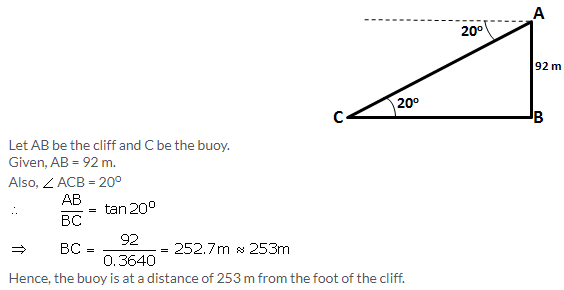 Selina Concise Mathematics Class 10 ICSE Solutions Heights and Distances image - 13