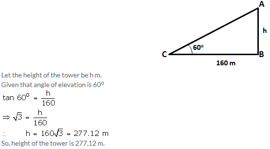Selina Concise Mathematics Class 10 ICSE Solutions Heights and Distances image - 2