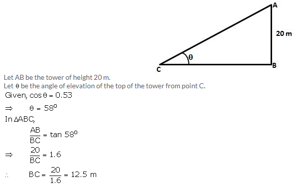 Selina Concise Mathematics Class 10 ICSE Solutions Heights and Distances image - 47