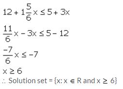 Selina Concise Mathematics Class 10 ICSE Solutions Linear Inequations (in one variable) - 11