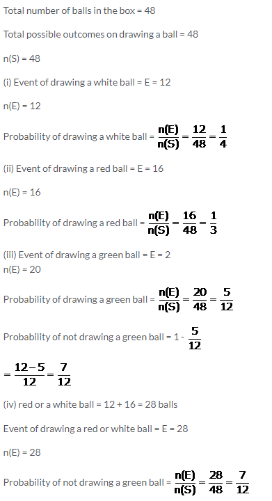 Selina Concise Mathematics Class 10 ICSE Solutions Probability image - 29