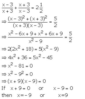 Selina Concise Mathematics Class 10 ICSE Solutions Quadratic Equations - 30