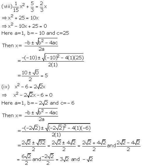 Selina Concise Mathematics Class 10 ICSE Solutions Quadratic Equations - 58