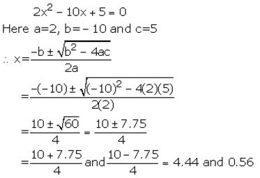 Selina Concise Mathematics Class 10 ICSE Solutions Quadratic Equations - 64