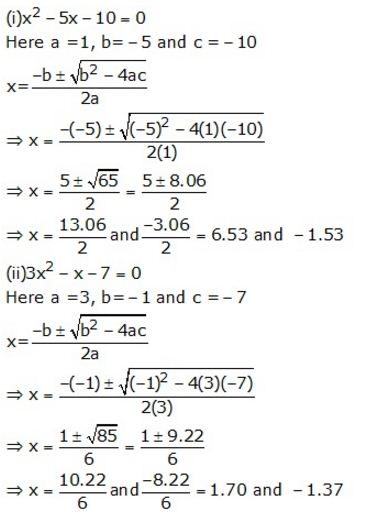 Selina Concise Mathematics Class 10 ICSE Solutions Quadratic Equations - 96.