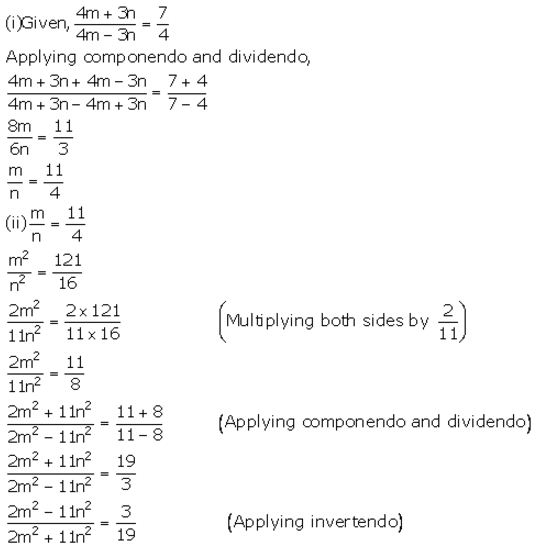 Selina Concise Mathematics Class 10 ICSE Solutions Ratio and Proportion (Including Properties and Uses) - 124
