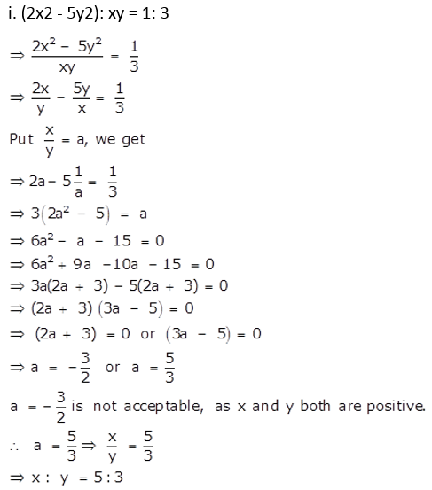 Selina Concise Mathematics Class 10 ICSE Solutions Ratio and Proportion (Including Properties and Uses) - 141.