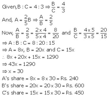 Selina Concise Mathematics Class 10 ICSE Solutions Ratio and Proportion (Including Properties and Uses) - 16