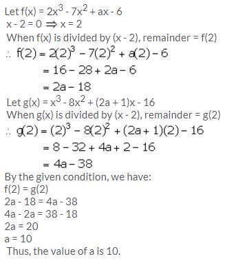 Selina Concise Mathematics Class 10 ICSE Solutions Remainder and Factor Theorems - 17