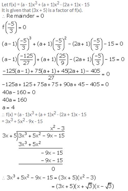 Selina Concise Mathematics Class 10 ICSE Solutions Remainder and Factor Theorems - 37