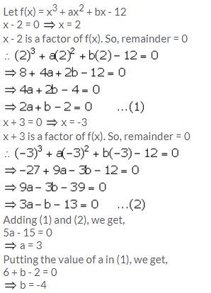 Selina Concise Mathematics Class 10 ICSE Solutions Remainder and Factor Theorems - 8