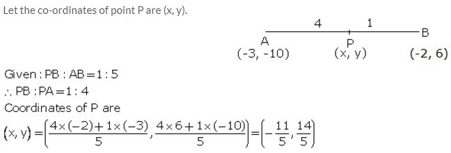Selina Concise Mathematics Class 10 ICSE Solutions Section and Mid-Point Formula - 12