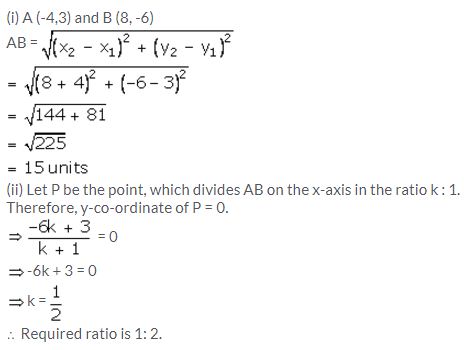 Selina Concise Mathematics Class 10 ICSE Solutions Section and Mid-Point Formula - 21