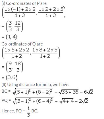Selina Concise Mathematics Class 10 ICSE Solutions Section and Mid-Point Formula - 23