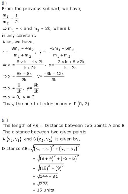 Selina Concise Mathematics Class 10 ICSE Solutions Section and Mid-Point Formula - 32