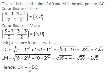 Selina Concise Mathematics Class 10 ICSE Solutions Section and Mid-Point Formula - 35