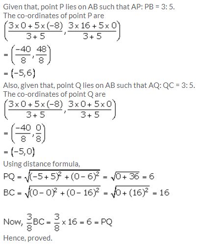 Selina Concise Mathematics Class 10 ICSE Solutions Section and Mid-Point Formula - 61