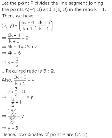 Selina Concise Mathematics Class 10 ICSE Solutions Section and Mid-Point Formula - 84