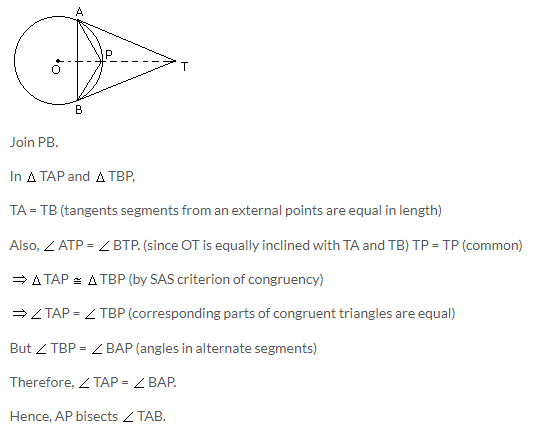 Selina Concise Mathematics Class 10 ICSE Solutions Tangents and Intersecting Chords - 112