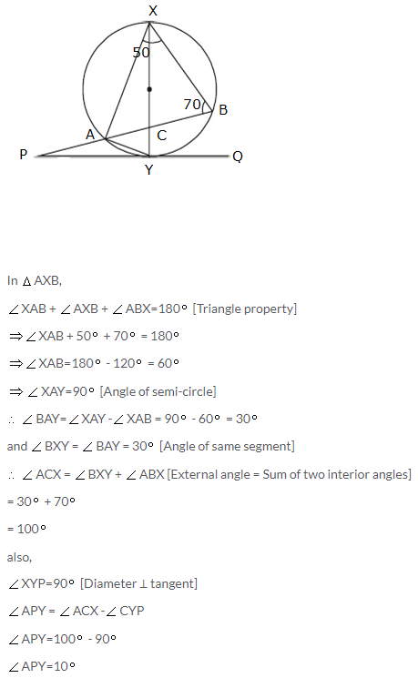 Selina Concise Mathematics Class 10 ICSE Solutions Tangents and Intersecting Chords - 121