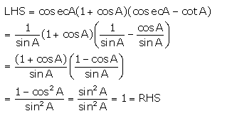 Selina Concise Mathematics Class 10 ICSE Solutions Trigonometrical Identities image - 18