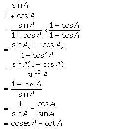 Selina Concise Mathematics Class 10 ICSE Solutions Trigonometrical Identities image - 70