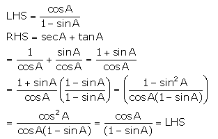 Selina Concise Mathematics Class 10 ICSE Solutions Trigonometrical Identities image - 72
