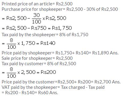 Selina Concise Mathematics Class 10 ICSE Solutions Value Added Tax image - 13