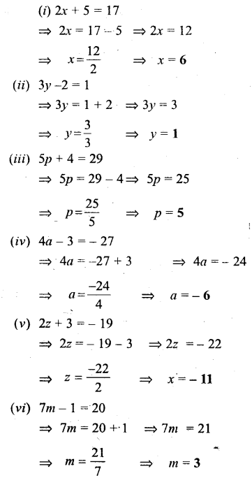 Selina Concise Mathematics Class 6 ICSE Solutions Chapter 22 Simple (Linear) Equations image - 22