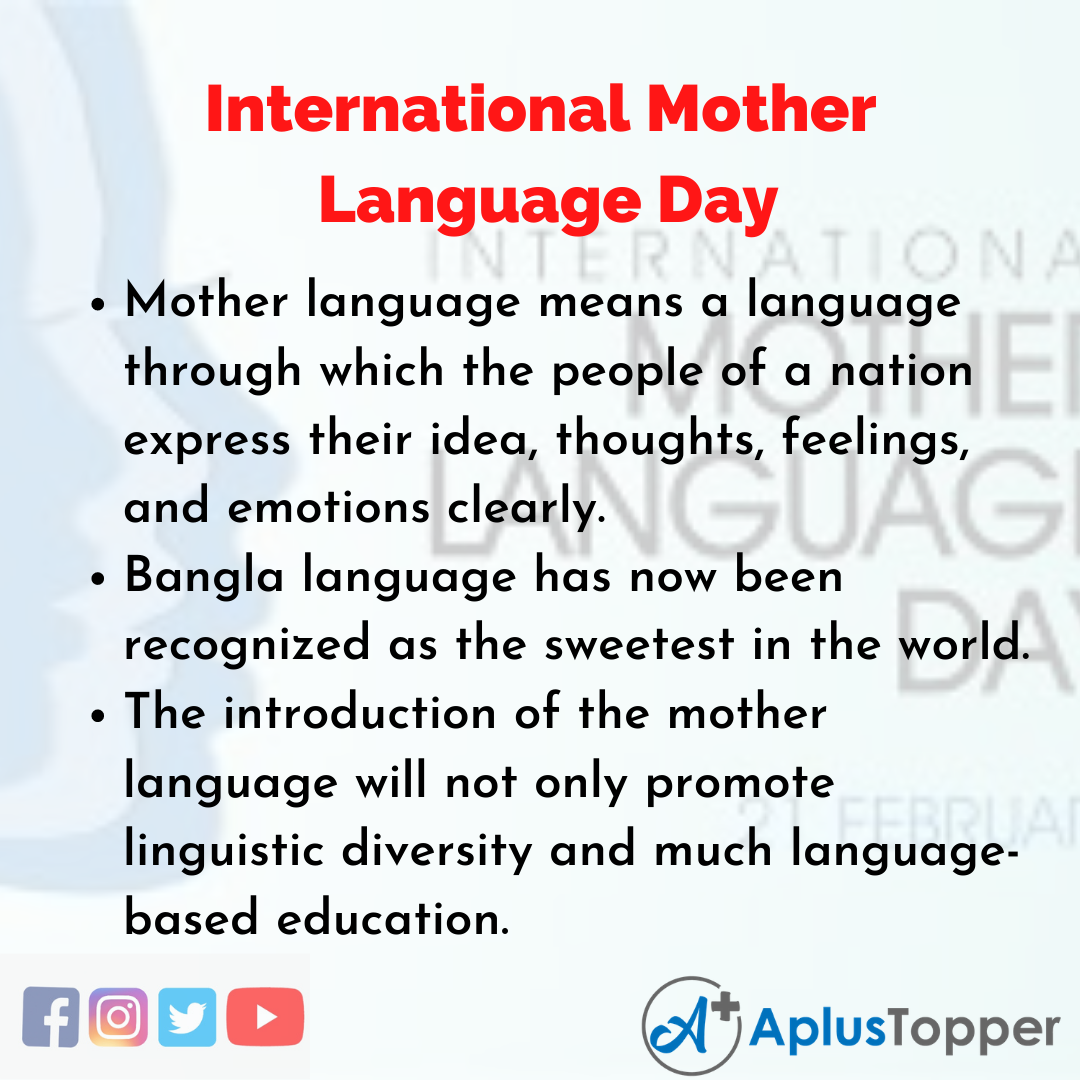 mother language day essay