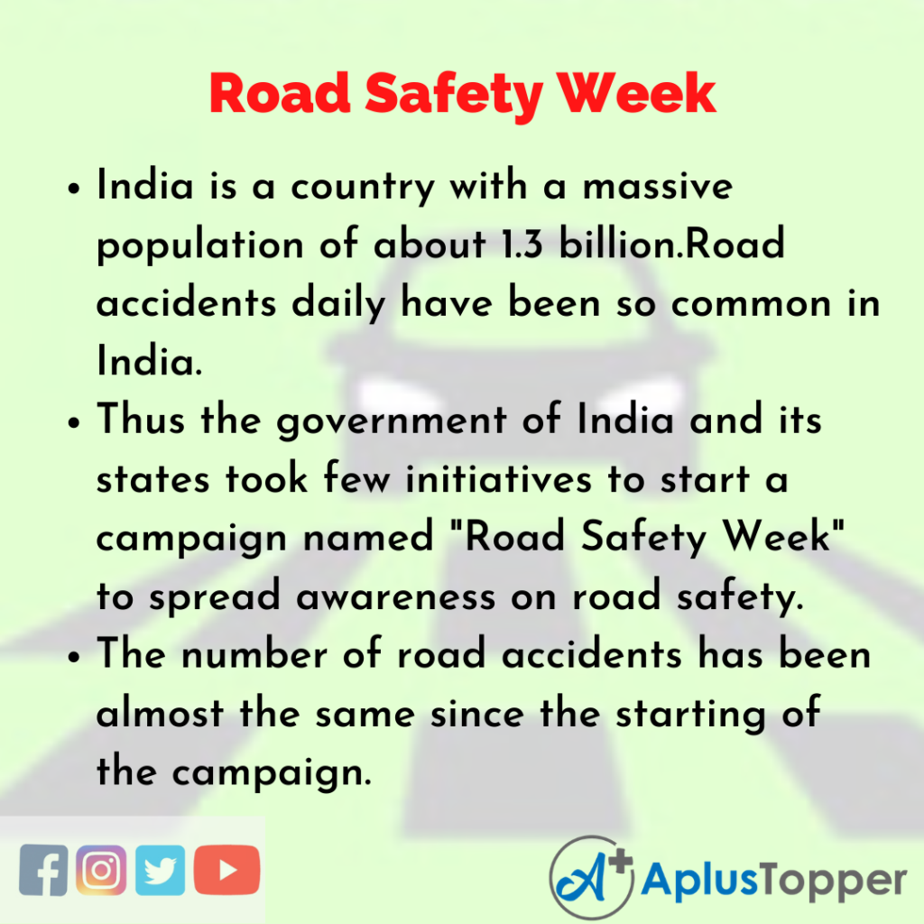 10 Lines of Road Safety Week