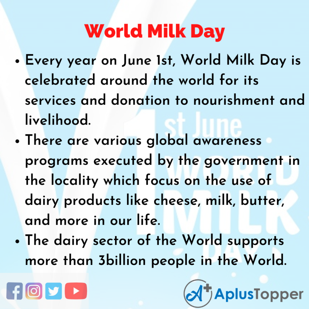 10 Lines of World Milk Day
