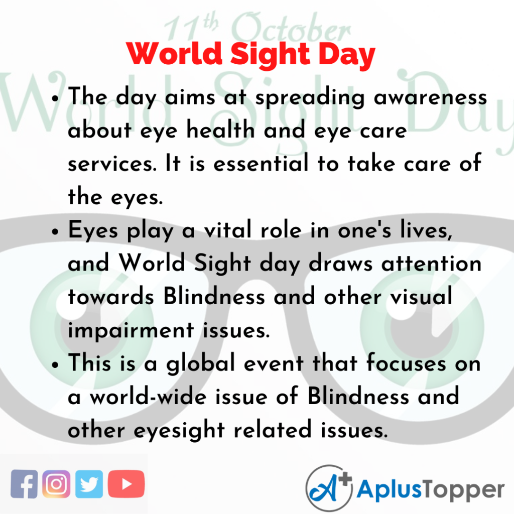 10 Lines of World Sight Day