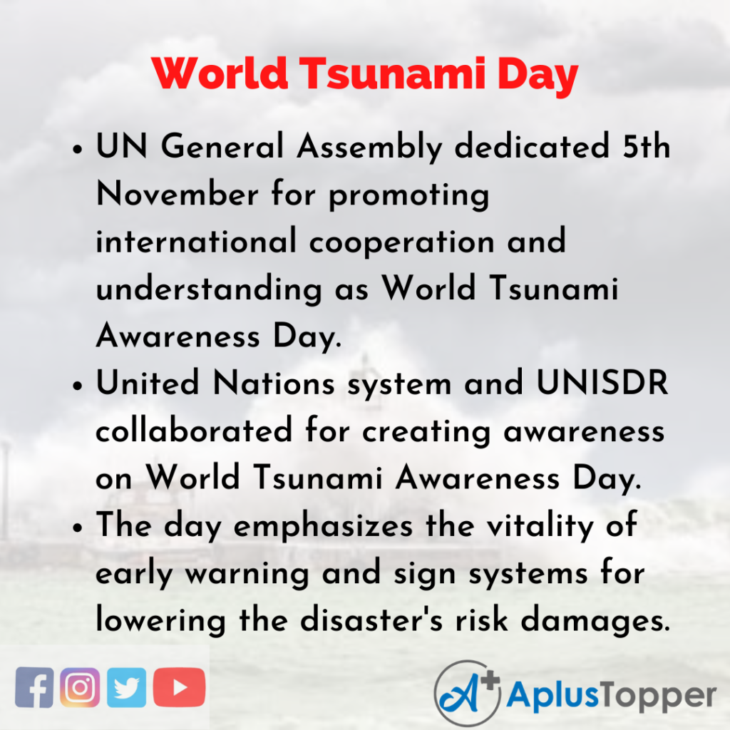 10 Lines of World Tsunami Day