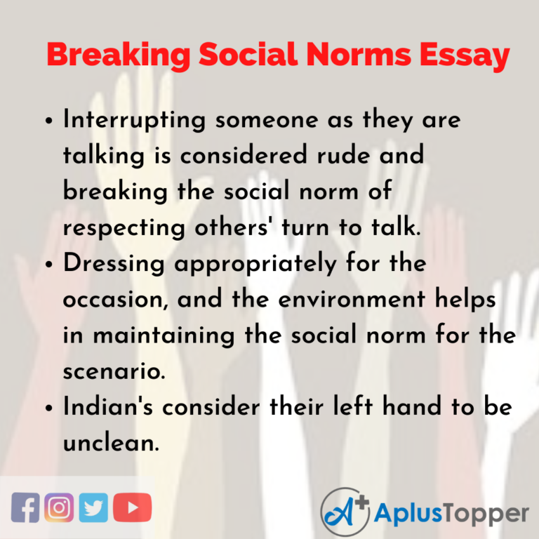 social norms essay conclusion