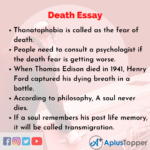 creative writing stories about death