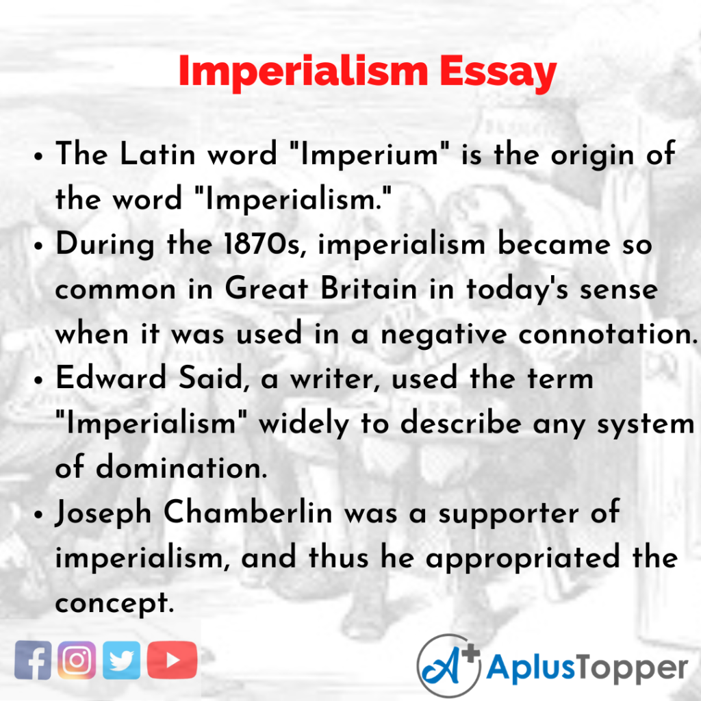 Essay about Imperialism